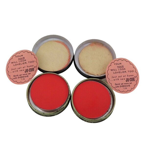 Vintage Oramber Heather Rouge Lot of 2 Pot Face Blush .2oz Makeup Metal Tin - Picture 9 of 9